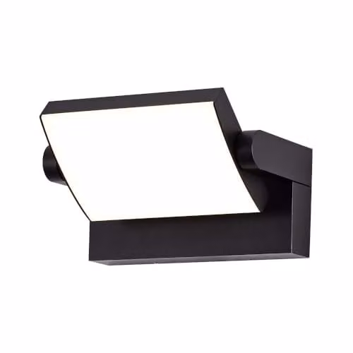 Lampada LED da Muro Rettangolare 17W 120LM/W Colore Nero Ruotabile 4000K IP65