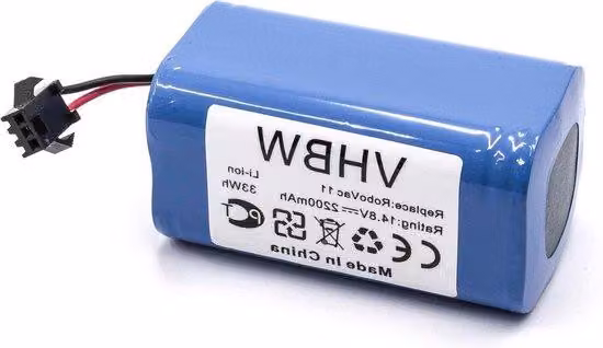 Batteria di ricambio per robot aspirapolvere 11 11S - agli ioni di litio 2200 mAh 14,8 V - compatibile con 4INR/19/66