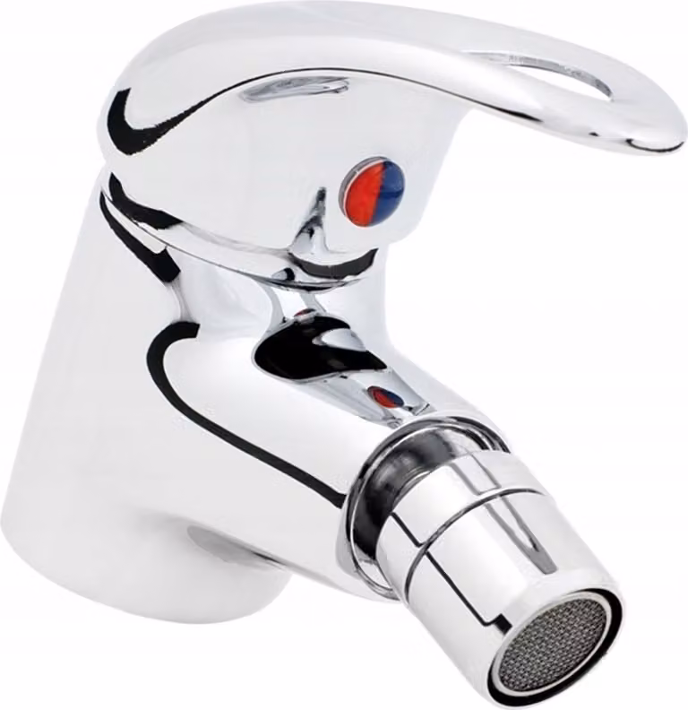 Rubinetto Per Bidet Per Bagno Jupiter, Bidet Da Appoggio, Bidet Cromato Per Bagno