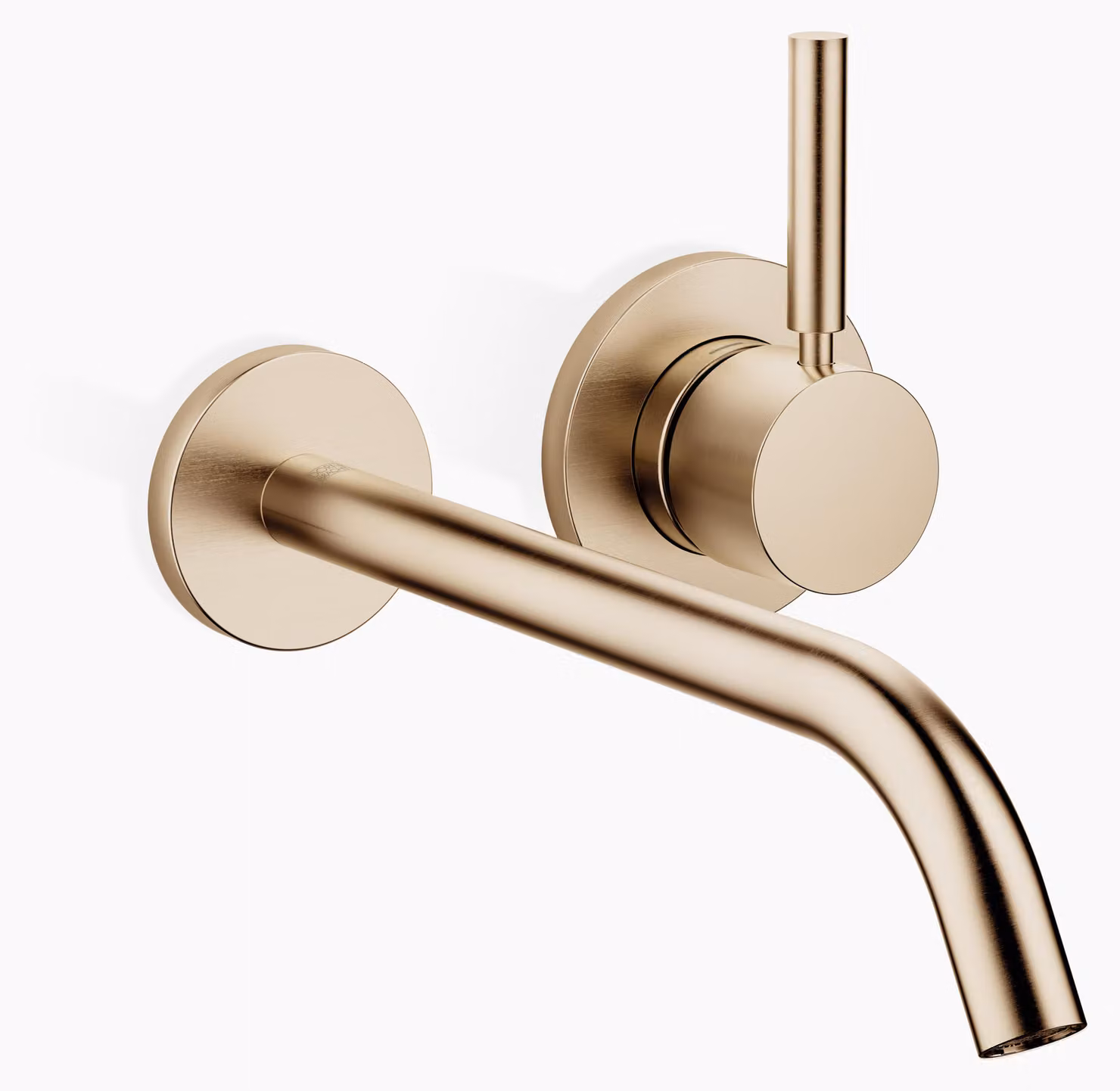 Dornbracht META Mitigeur mural de lavabo sans vidage, saillie 250mm, jet rond enrichi d'air, 36861660-27, 36861660-27