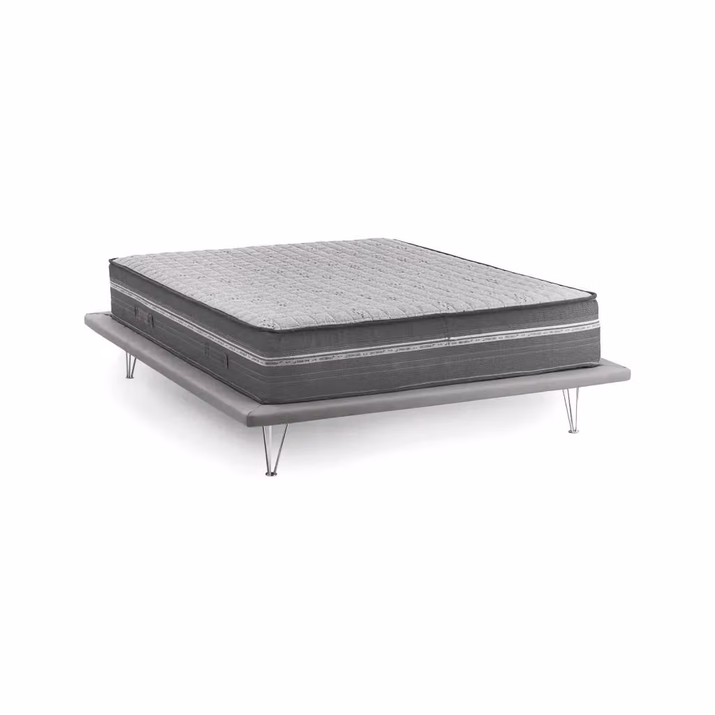 Materasso Ibrido Talamo Italia Amomali Grigio con Rivestimento Sfoderabile e Regolazione della Temperatura L/P/H: 160 x 200 x 32 cm – 2