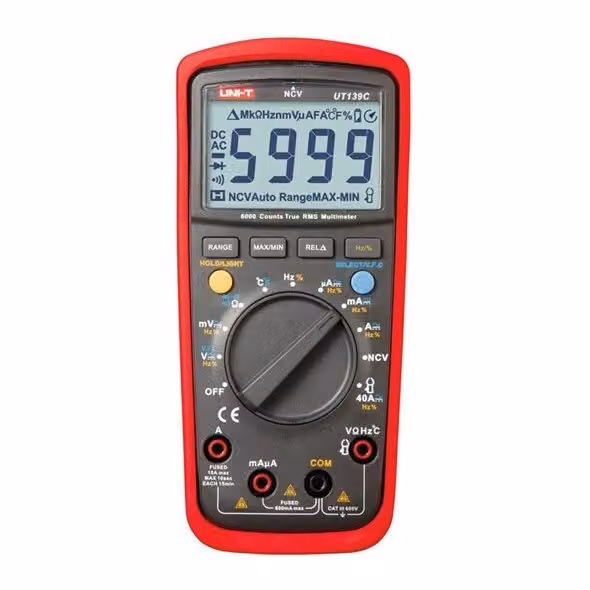 Multimetro digitale Ut139c Lcd illuminato 6000 True RMS Ut139c