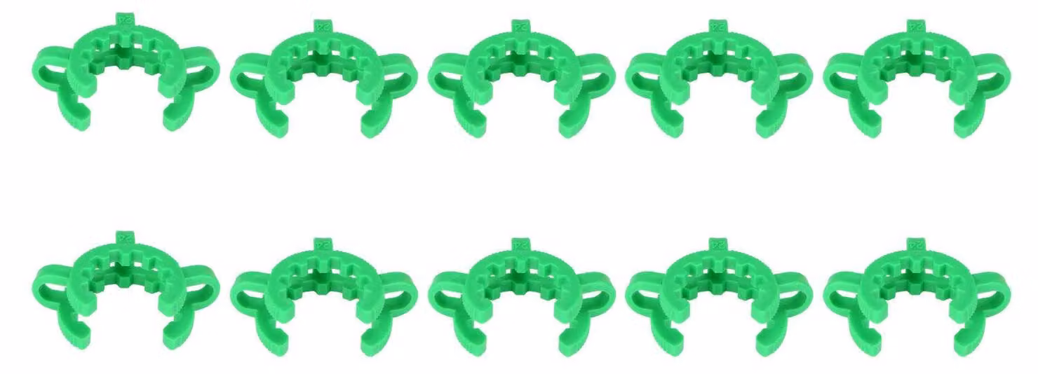 Clip in plastica, confezione da 10 pezzi, diametro 24 mm, per giunti di raccordo 24/40