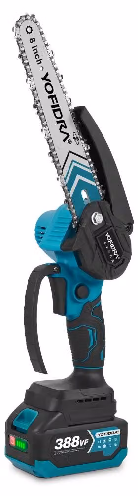 Troncatrice a batteria per rami - Mini motosega a batteria - Motore brushless - Lame da 15/20 cm - 18V 500W - 2 batterie da 15000mAh - Ideale per il taglio di legno e per lavori di giardinaggio
