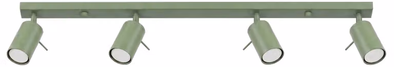 Plafoniera RING 4L color salvia 4xGU10 10W in acciaio 16x6x80 cm Sollux Lighting