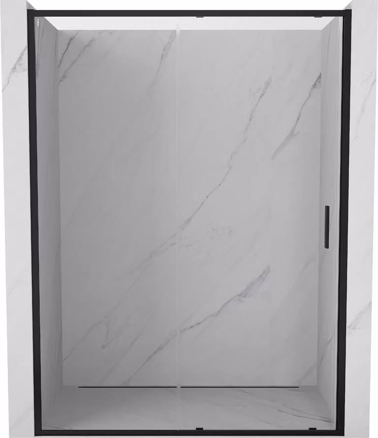 Mexen Exo porta doccia scorrevole 140 cm, trasparente, nero - 8151-140-000-70-00