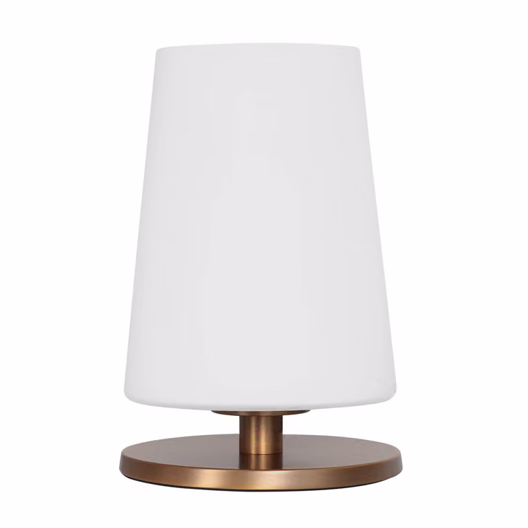 Lampada da tavolo - bronzo - Ancilla - vetro metallo - Ø 15cm - E27 - 3101BR - Steinhauer