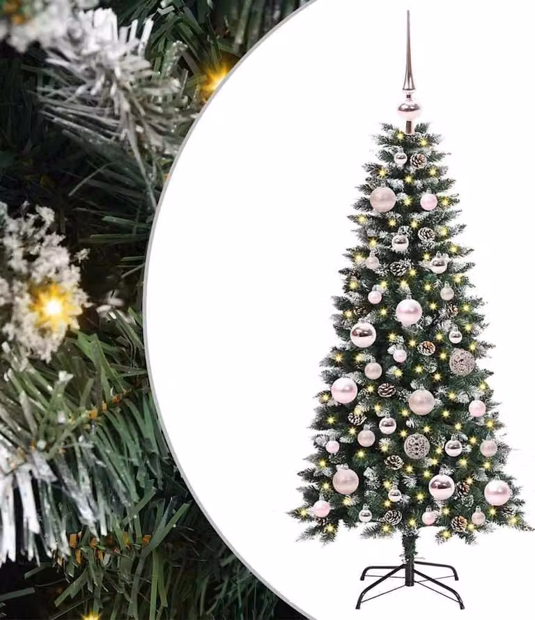 Albero di Natale artificiale con 150 LED Verde 120 cm