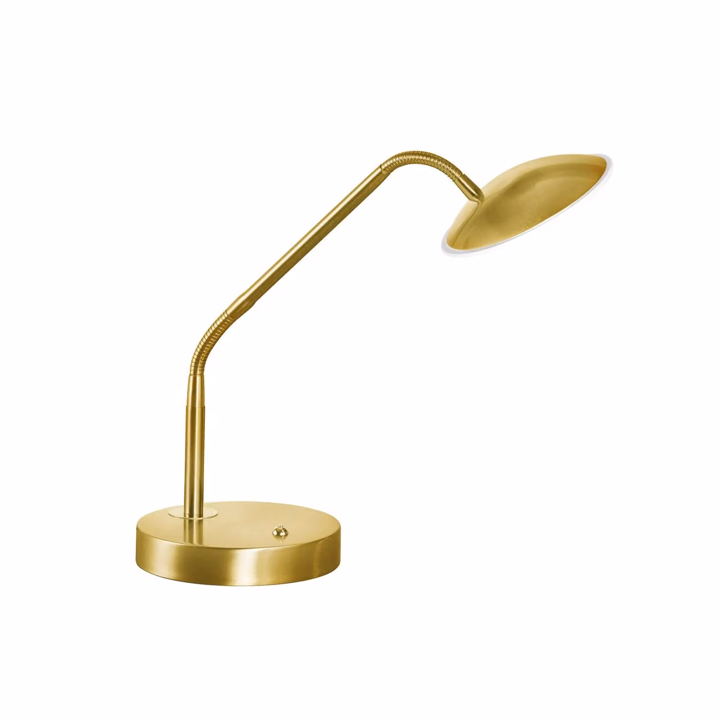 FISCHER & HONSEL Lampada da tavolo Tallri, dimmerabile, Ottone / Oro, Soggiorno / Sala da pranzo, Metallo, Moderno, Lampada da tavolo