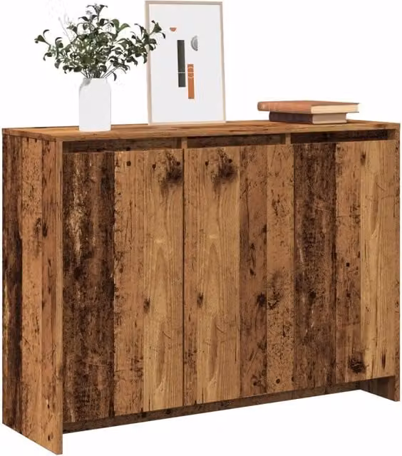 Credenza in stile rustico vidaXL in MDF marrone L: 102 cm, P: 35 cm, H: 55 cm