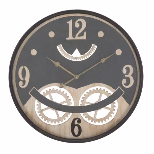 Orologio da parete XXX tondo con decorazioni industrial by Mauro Ferretti