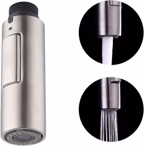 Spruzzatore universale per la cucina, attacco G1/2, regolabile, acciaio inossidabile SUS304, orientabile