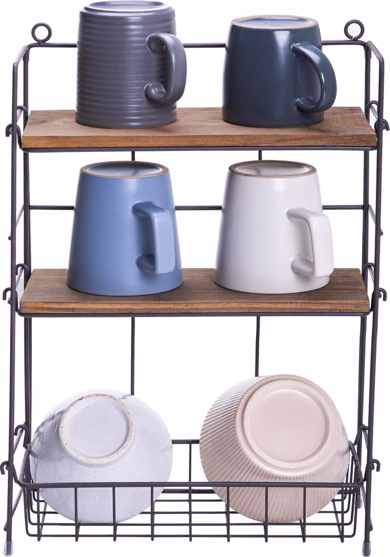QUVIO scaffale da cucina - scaffale da parete - scaffale da cucina sospeso - portaspezie sospeso - portaspezie - decorazione da parete - scaffale da parete - 13 x 29 x 41 cm (lxwxh)