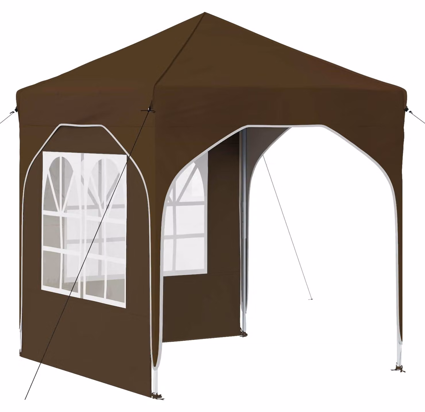Tenda per feste a pop-up 192 x 192 x 245 cm Tortora