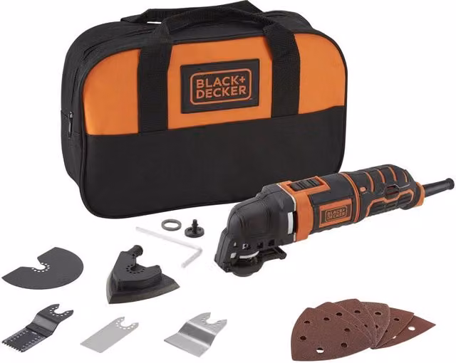 Utensile Multifunzione Black+Decker MT300SA2 Qs da 300W Colore Nero