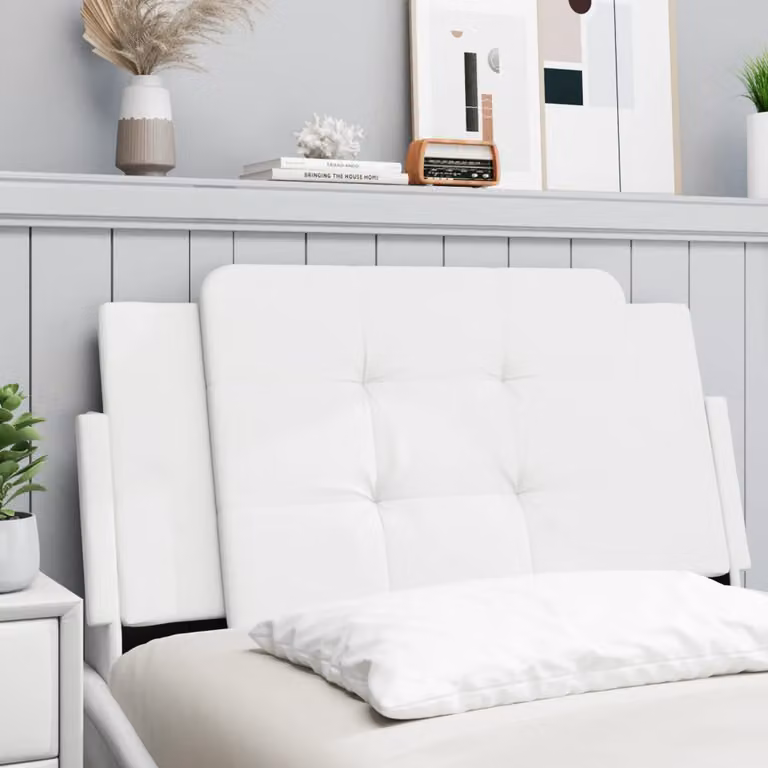 vidaXL Cuscino Testiera Zadar Bianco in Similpelle, L: 100 cm