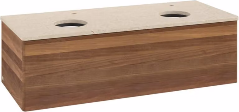 Mobiletto V&B senza struttura frontale, con illuminazione Antao 120x36x50cm, HL, WBP botti