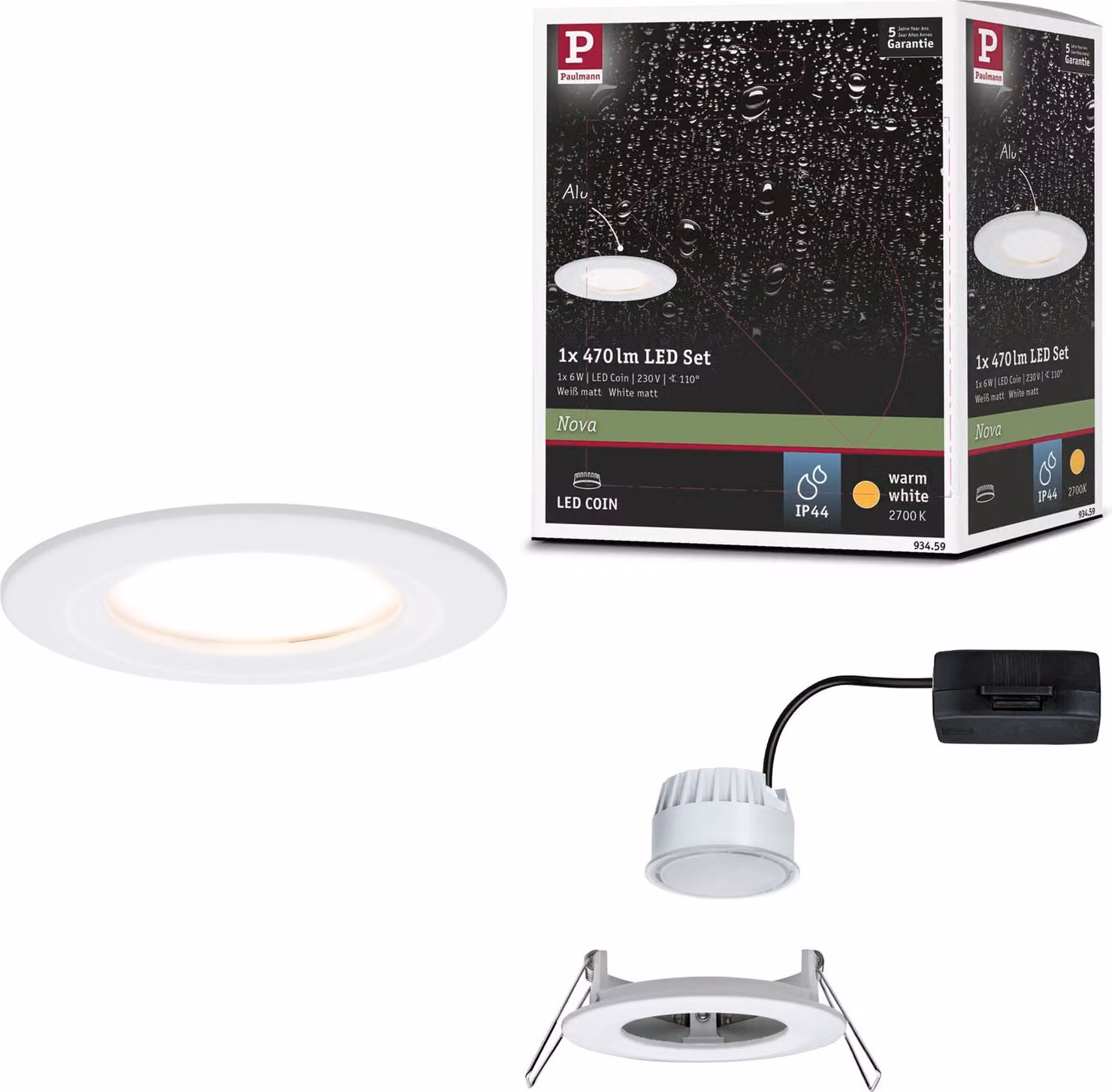 Paulmann Luce da incasso LED Nova a luce singola fissa