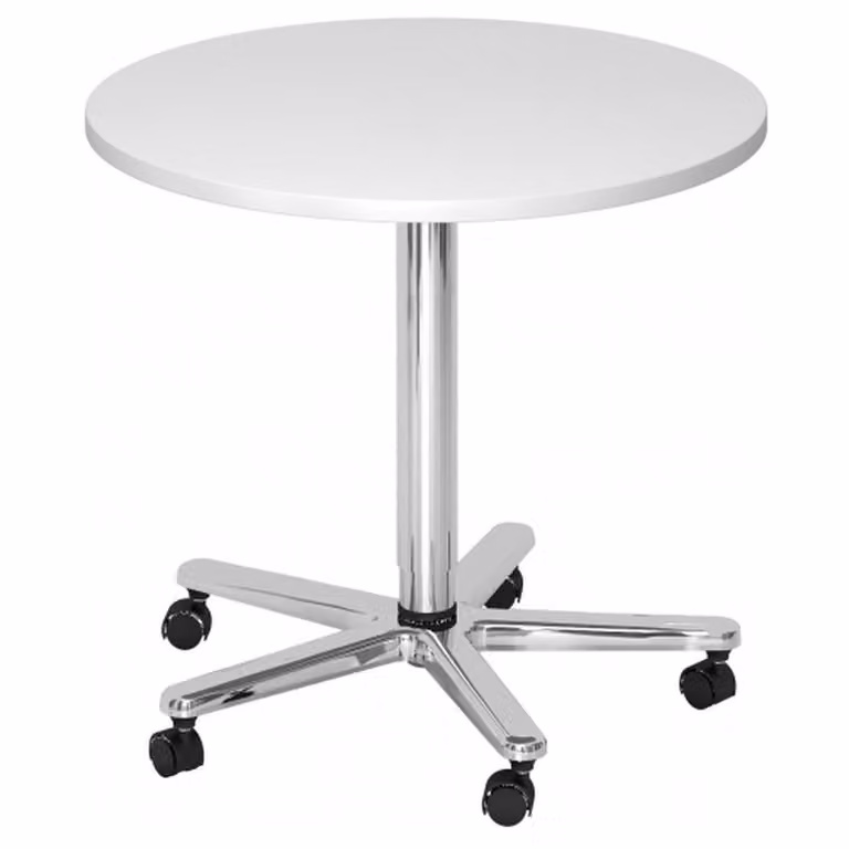 Tavolino a colonna ST08, rotondo, 80 cm