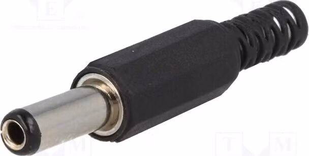 5 connettori femmina per alimentazione CC, connettore DC 5,5/2,5 mm, 5,5 mm, 14 mm