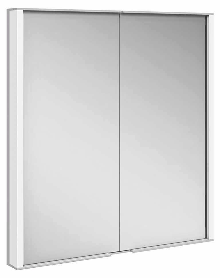 KEUCO ROYAL MATCH armoire de toilette encastrable, 2 portes en miroir double cristal, 650mm, 12811171301, 12811171301