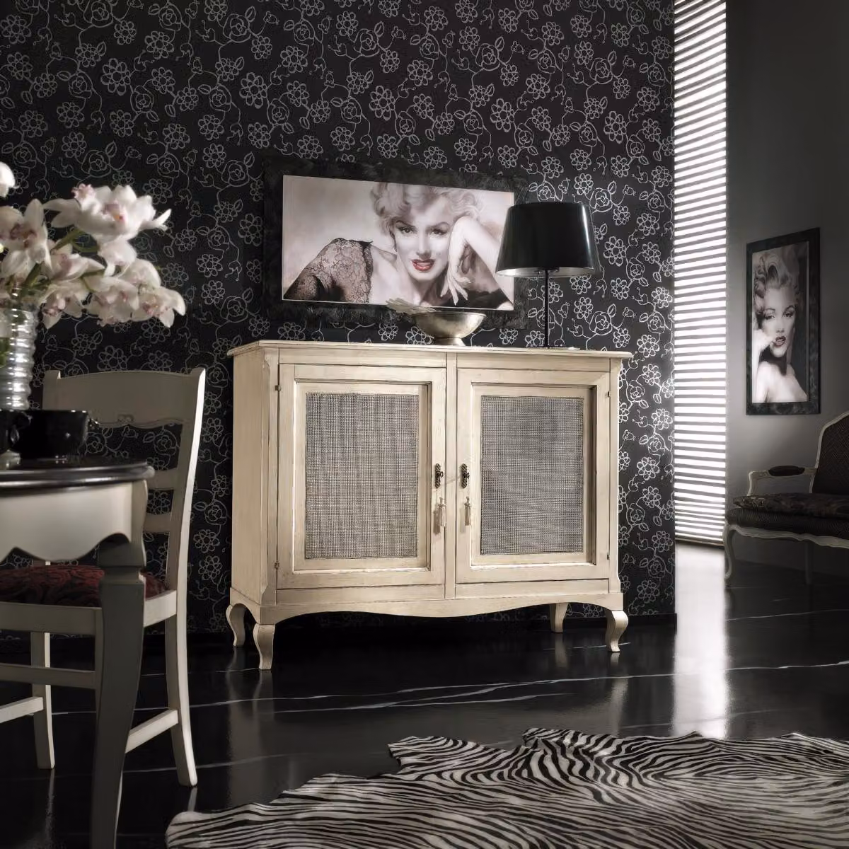 Kommode Schubladen Holz Sideboard Schrank Schränke Massiv Kommode Wohnzimmer