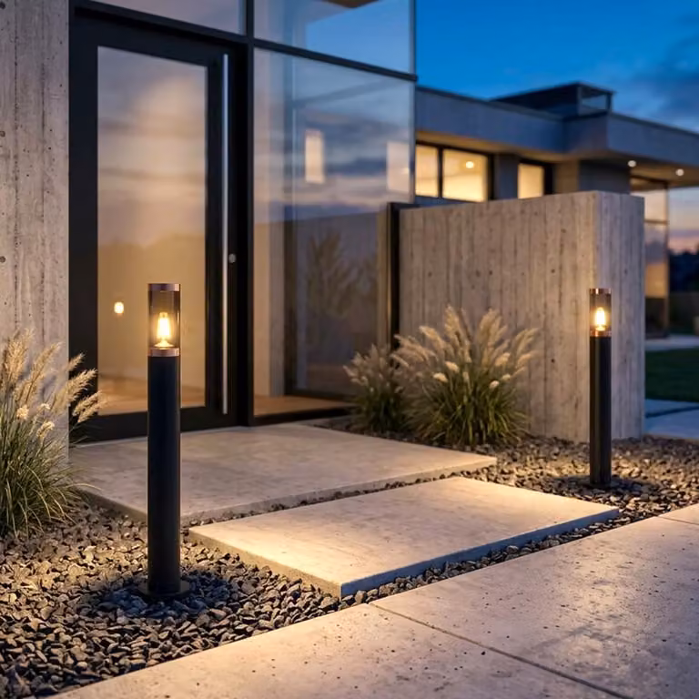 Lampada da terra a LED, acciaio inox, nero, fumo, rame, H 80 cm