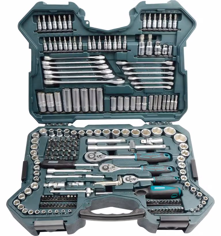 BRÜDER MANNESMANN Set di chiavi a bussola, 215 pezzi, M98430