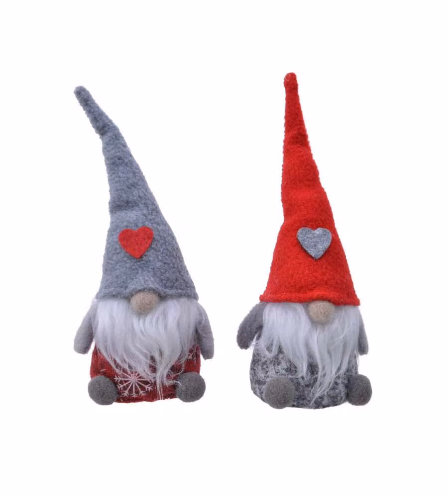 Gnomo con cappello natalizio