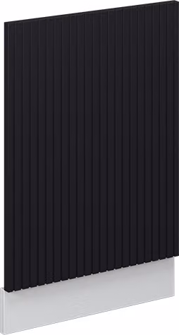 Pannello frontale Vicco Fame-Line Nero rigato 45 cm senza piano di lavoro, Model 49928
