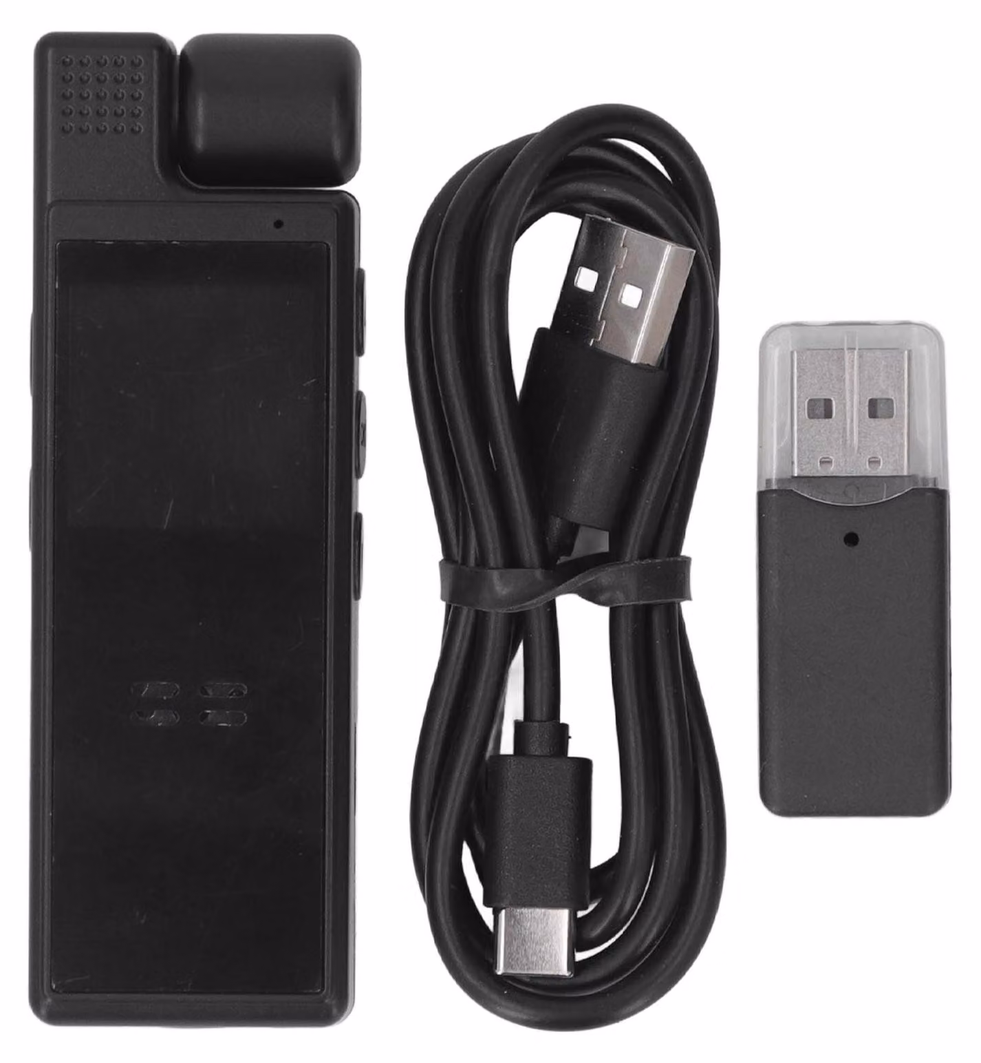 Videocamera tascabile HD 1080p, mini videocamera con clip e schermo a colori da 1,3 pollici, visione notturna a infrarossi a 5 LED