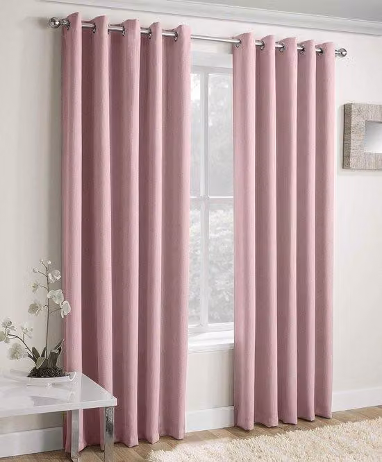 Tende oscuranti termiche per camera da letto e soggiorno - 1 pezzo - Rosa cipria - 90 x 54 pollici