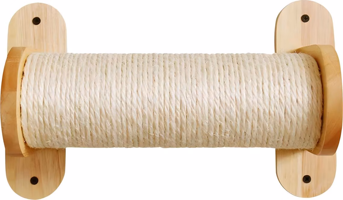 Elemento da parete Nobby tronco in sisal "SO" crema 28 x 14 x 20 cm