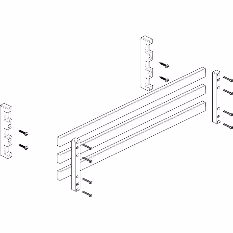Modulo sbarra collettrice ABN 2FB/2RE 60 mm con CU 30x10 mm, a 3 poli, EBM 70 mm MTSC22763