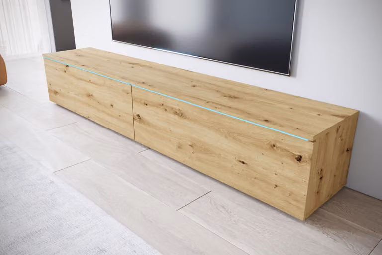 Mobile porta TV CERIEE 180 - rovere artigianale