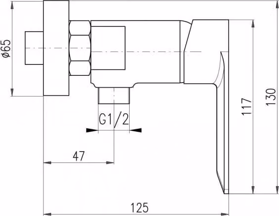 Slezák-RAV Miscelatore per doccia NIL - grigio metallo, Colore: grigio metallo, Dimensioni: 150 mm
