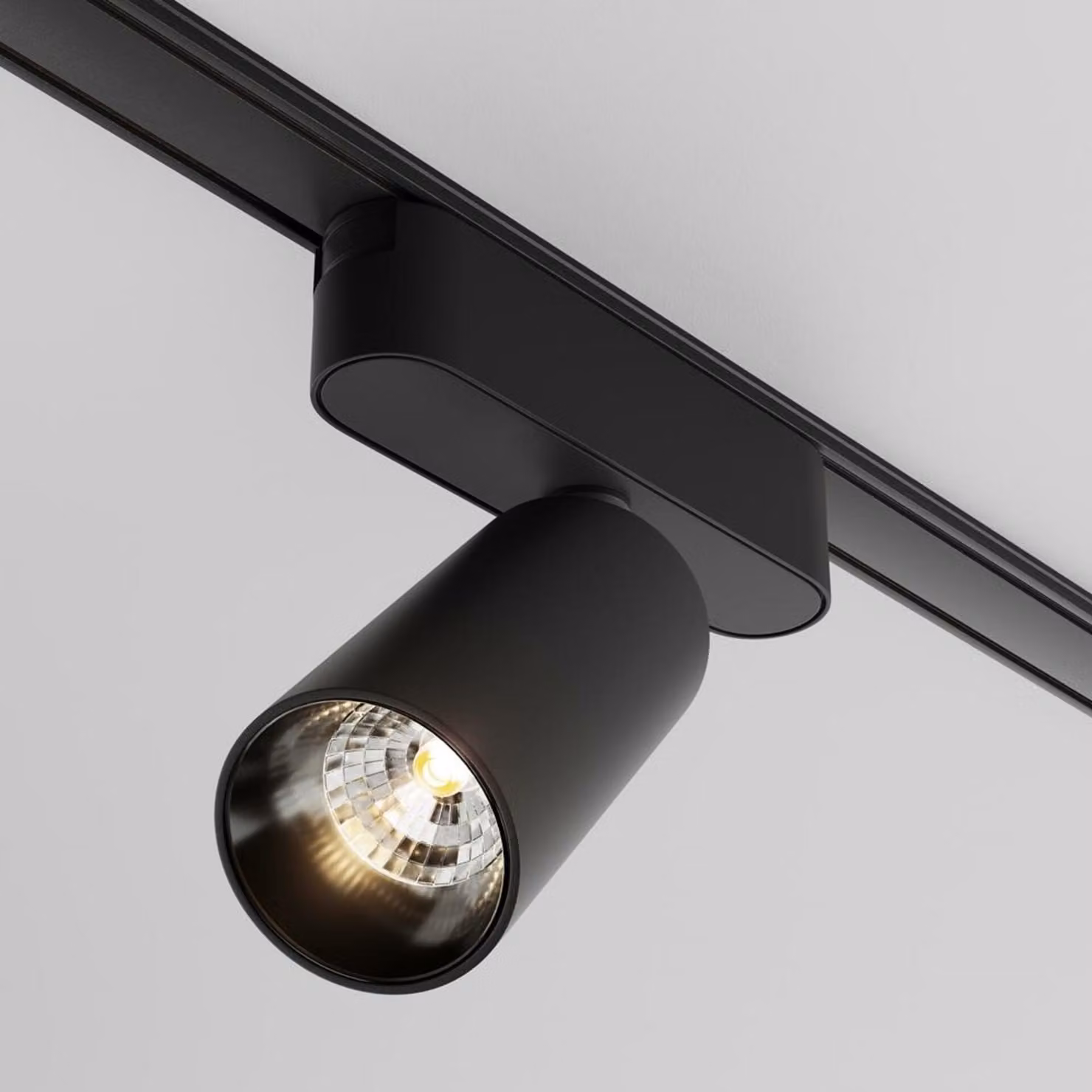 Sistema di binari magnetici Maytoni Focus RADITY 48V Luce a binario LED 12W 3000K Nero 90Ra 13,3cm Bianco caldo