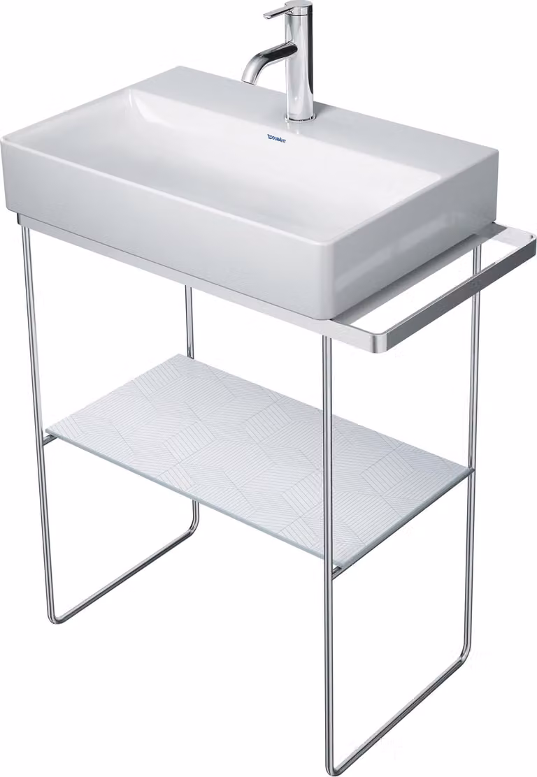 Duravit DuraSquare console en métal 66,5x45,1cm, pour lavabo 235660, porte-serviettes, debout au sol, 0031131000, 0031131000