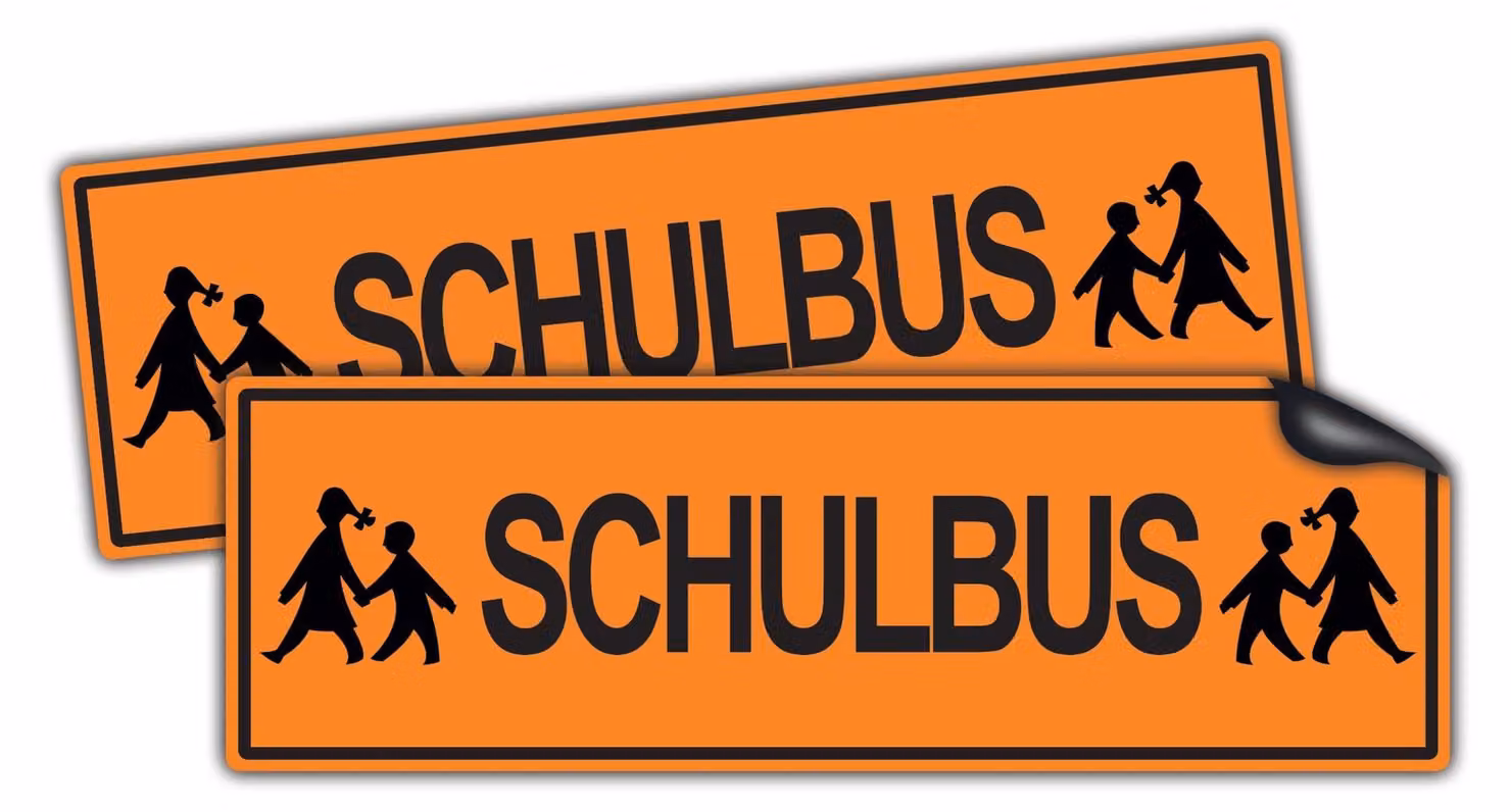 Set di 2 grandi segnaletica magnetica per autobus scolastici
