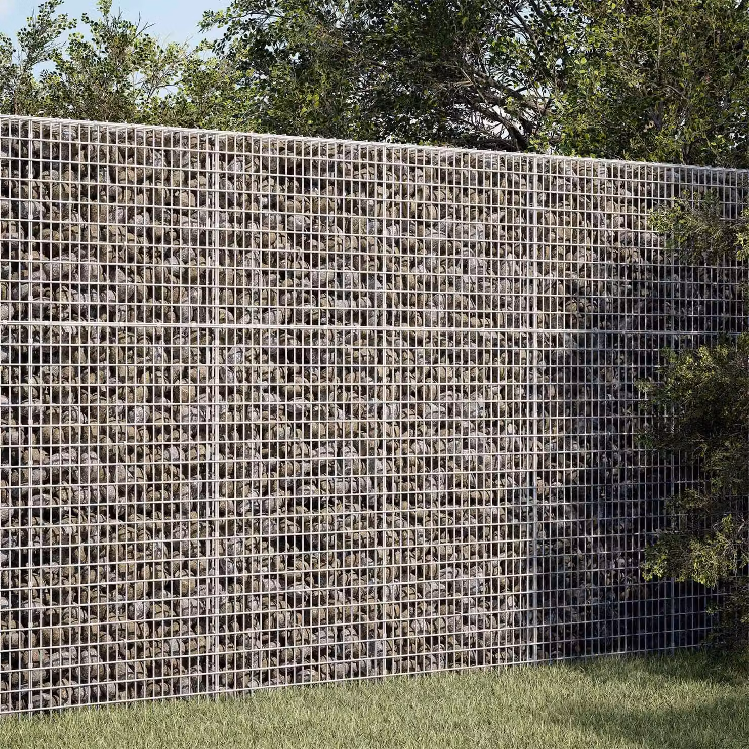 vidaXL Gabione con Filo da 3,5 mm e Rete da 5x2,5 cm 150x100x150 cm