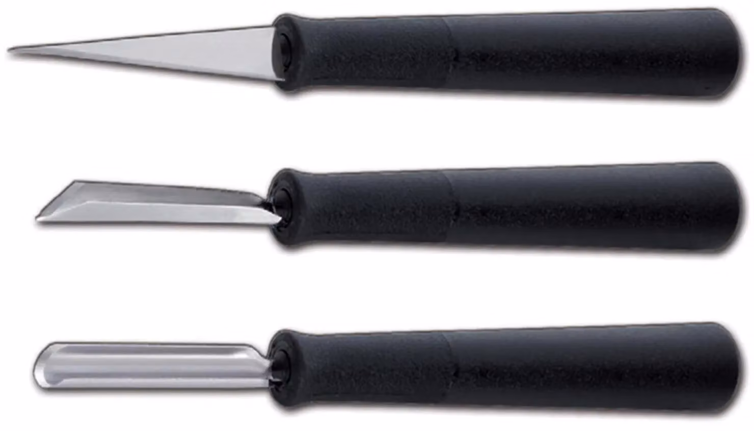 Set 3 coltelli per intaglio e decoro - Basic