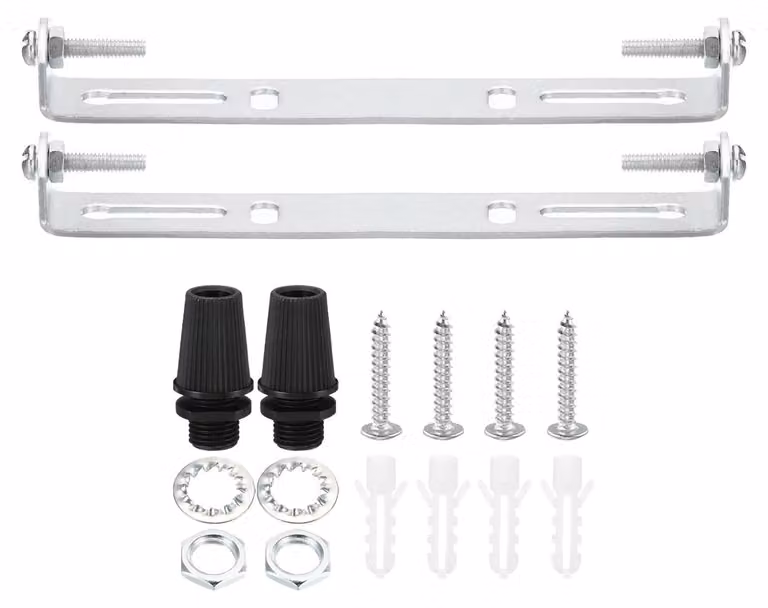 Supporto a soffitto da 120 mm, 2 pezzi. Kit di montaggio per lampade