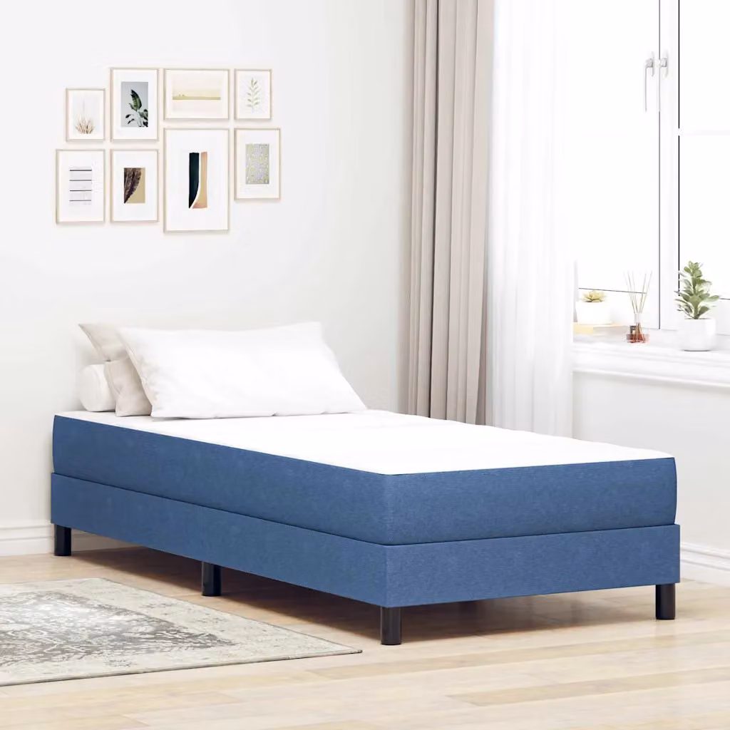 Materasso con molle a sacco vidaXL Blu L: 100 cm, P: 200 cm, H: 20 cm