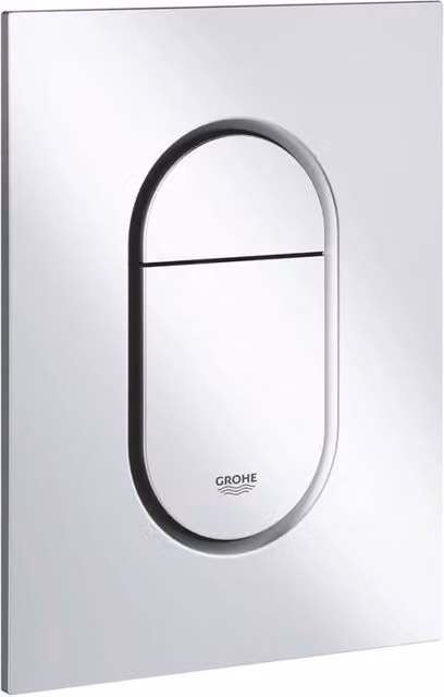 Piastra Arena Cosmopolitan Small Grohe in cromo satinato con comando dual flush