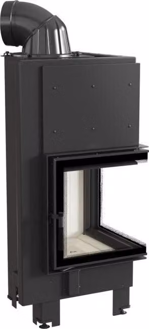 Inserto camino intelligente in acciaio KRATKI MBN destro 8 kW Ø 200 MSK GLASS
