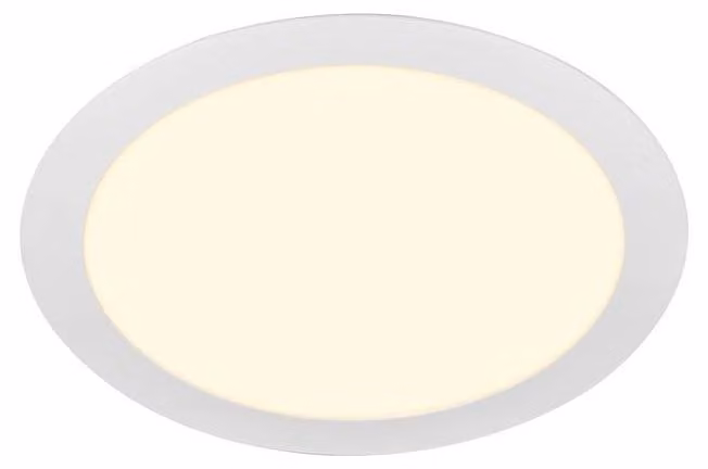 Senser LED luce da incasso bianca piatta rotonda Ø21,5 cm 12,5W 3000K bianco caldo