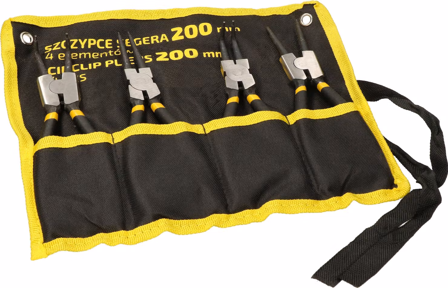 KOTARBAU Set di pinze per anelli elastici da 4 pezzi 200 mm Set ideale per la lavorazione degli anelli elastici