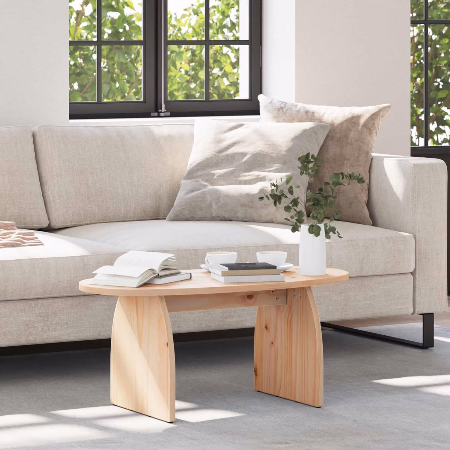 Maison Exclusive - Tavolino marrone 80 x 40 x 35 cm Legno di pino massiccio