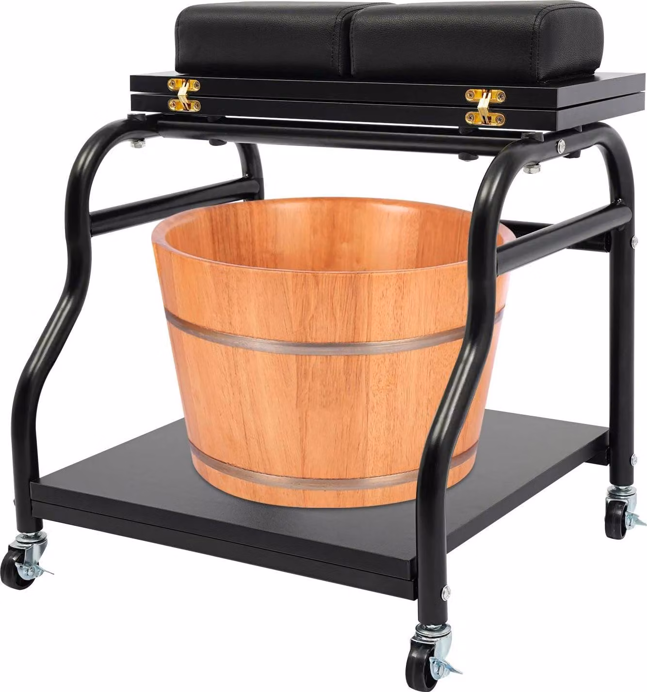Carrello per cosmetici - Carrello per salone di bellezza - Plastica - Richiede assemblaggio - Per uso commerciale - Nero