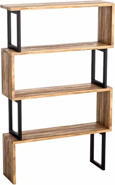 Libreria in legno "Ceylon" - 80 x 22 x 128 cm - Noce